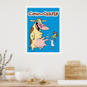 Kuh und Huhn Poster (Küche)