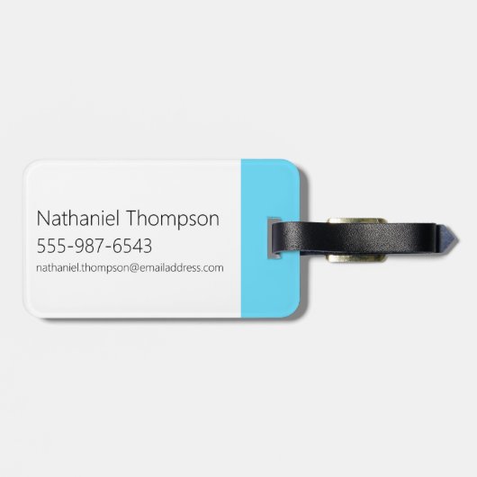 Kuh und Hühnchen lächelnd Grafik Gepäckanhänger (Rückseite horizontal)