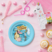 Kuh und Hühnchen lächelnd Grafik Pappteller (Party)