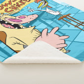 Kuh und Hühnchen lächelnd Grafik Sherpadecke (3/4)