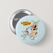 Kuh und Hühnchen lachen Grafik Button (Vorne & Hinten)