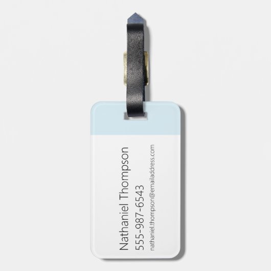 Kuh und Hühnchen lachen Grafik Gepäckanhänger (Rückseite vertikal)