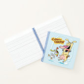 Kuh und Hühnchen lachen Grafik Notizblock (Innenseite)