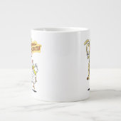 Kuh und Hühnchen mit grafischer Darstellung Jumbo-Tasse (Vorderseite)