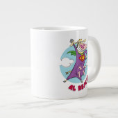 Kuh und Hühnchen Super Cow Al Rescate! Jumbo-Tasse (Vorderseite Rechts)