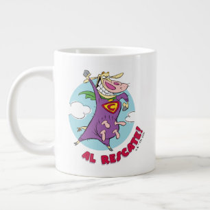 Kuh und Hühnchen Super Cow Al Rescate! Jumbo-Tasse