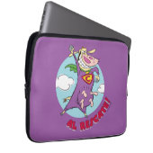Kuh und Hühnchen Super Cow Al Rescate! Laptopschutzhülle (Vorne Rechts)