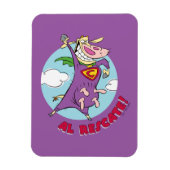 Kuh und Hühnchen Super Cow Al Rescate! Magnet (Vertikal)