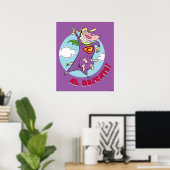 Kuh und Hühnchen Super Cow Al Rescate! Poster (Heimbüro)