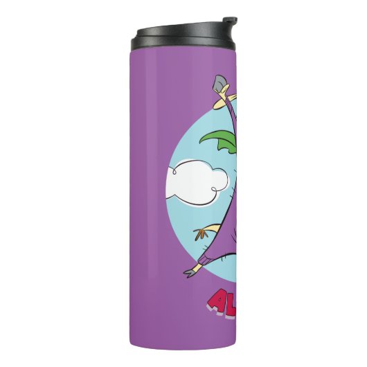 Kuh und Hühnchen Super Cow Al Rescate! Thermosbecher (Nach links gedreht)