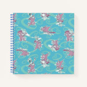 Kuh und Hühnchen-Super-Kuh-Muster Notizblock (Vorderseite)