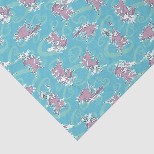 Kuh und Hühnchen-Super-Kuh-Muster Seidenpapier (Ausschnitt)