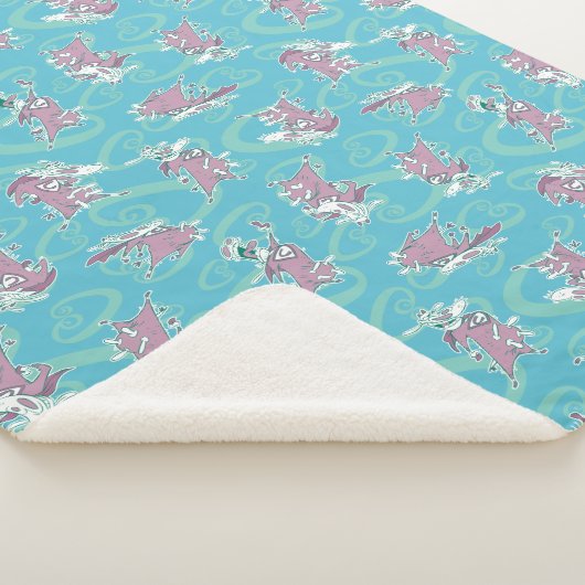 Kuh und Hühnchen-Super-Kuh-Muster Sherpadecke (3/4)