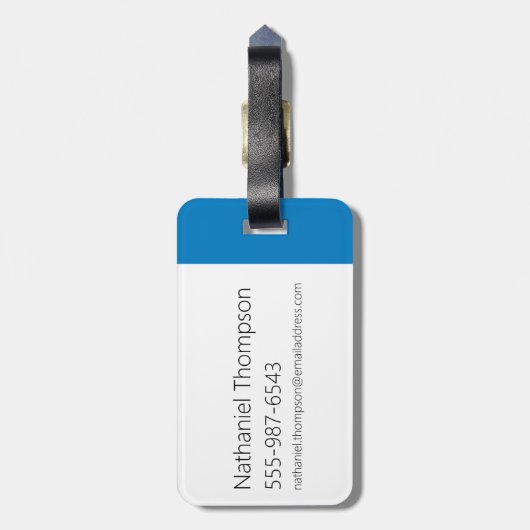 Kuh- und Hühnerstück-Grafik Gepäckanhänger (Rückseite vertikal)