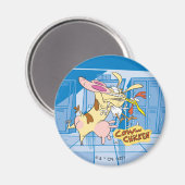 Kuh- und Hühnerstück-Grafik Magnet (Vorderseite/Rückseite)