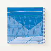 Kuh- und Hühnerstück-Grafik Notizblock (Rückseite)