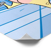 Kuh- und Hühnerstück-Grafik Poster (Ecke)