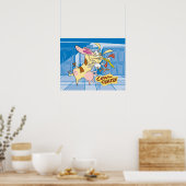 Kuh- und Hühnerstück-Grafik Poster (Küche)