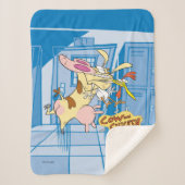 Kuh- und Hühnerstück-Grafik Sherpadecke (Vorderseite)