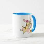 Kuh- und Hühnerstück-Grafik Tasse (VorderseiteRechts)