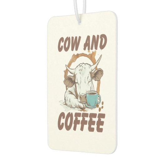 Kuh- und Kaffeepause, Funny Western Girl Autolufterfrischer (Links)