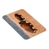 Kuh und Kalb (Bison Bison) Magnet (Rechte Seite)