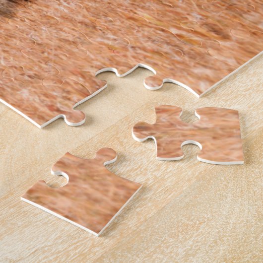 Kuh und Kalb (Bison Bison) Puzzle (Seite)