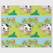 Kuh und Kalb Geschenkpapier (Flach)