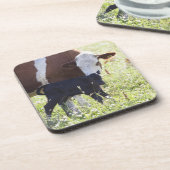 Kuh und Kalb Getränkeuntersetzer (Linke Seite)