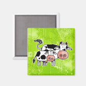 Kuh und Kalb Magnet (Vorderseite/Rückseite)