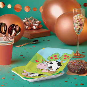 Kuh und Kalb Pappteller