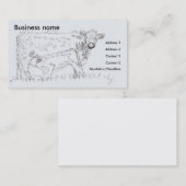Kuh und Kalb saugen Zeichnend Visitenkarten Visitenkarte (Vorne/Hinten)