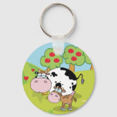 Kuh und Kalb Schlüsselanhänger (Rückseite)