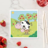 Kuh und Kalb Serviette (Beispiel)