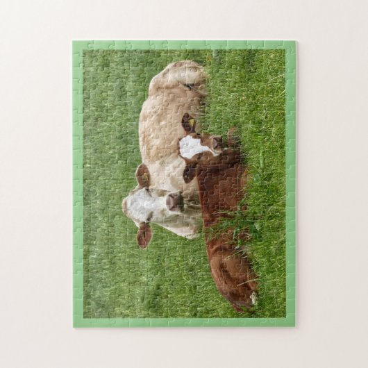 Kuh- und Kalbpuzzle Puzzle (Vertikal)