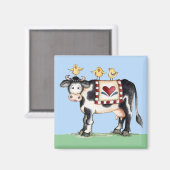 Kuh und Küken Magnet (Vorderseite/Rückseite)