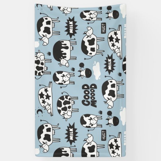 Kuh und Milch Banner (Vertikal)