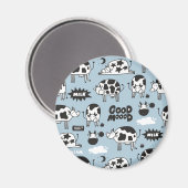 Kuh und Milch Magnet (Vorderseite/Rückseite)