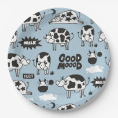 Kuh und Milch Pappteller (Vorderseite)