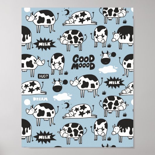 Kuh und Milch Poster (Vorne)