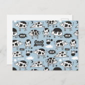 Kuh und Milch Postkarte (Vorne/Hinten)