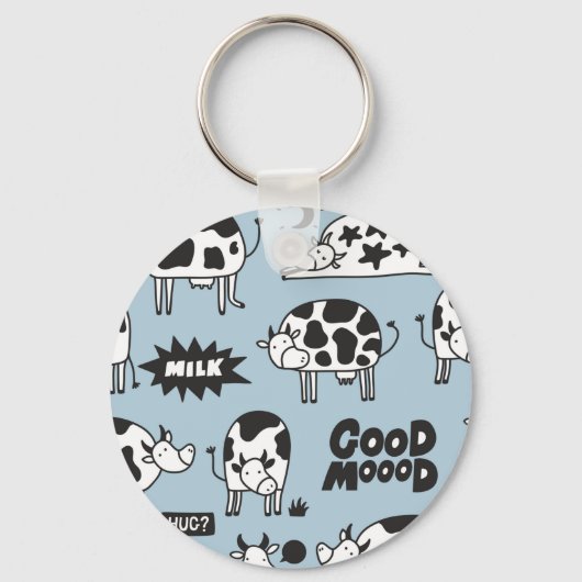 Kuh und Milch Schlüsselanhänger (Vorderseite)