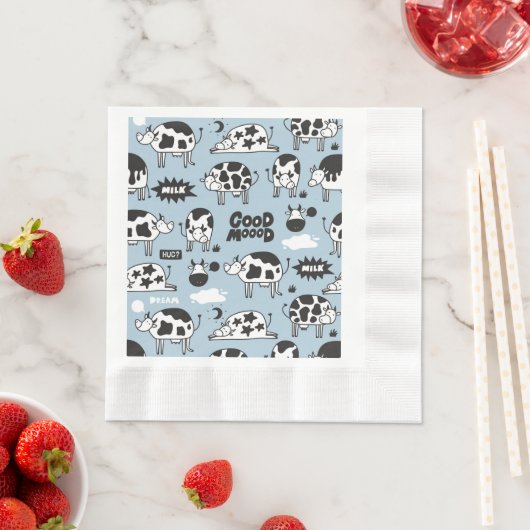 Kuh und Milch Serviette (Beispiel)