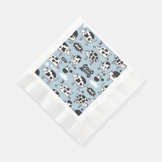 Kuh und Milch Serviette (Ecke)