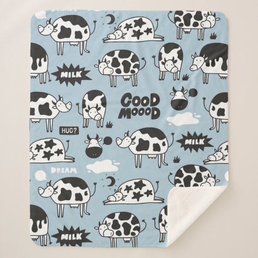 Kuh und Milch Sherpadecke (Vorderseite)