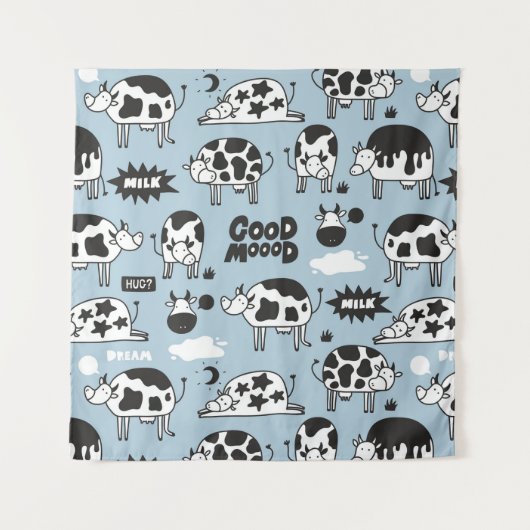 Kuh und Milch Wandteppich (Vorderseite)