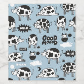 Kuh und Milch Weinetikett (Einzelnes Label)