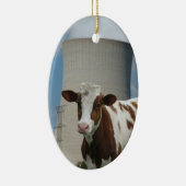 Kuh und Nuklearer Power Kühlturm Baum Ornament (Rechts)