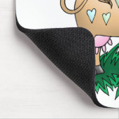 Kuh und Schmetterling Mousepad (Ecke)