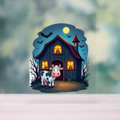 Kuh und Spuk Stall Acrylschild (Neutral)